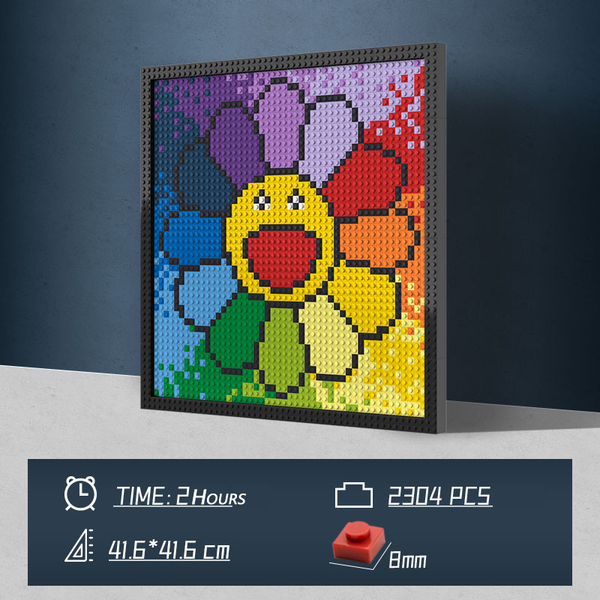 Pixel Art - The Colorful Sunflower - My Freepixel