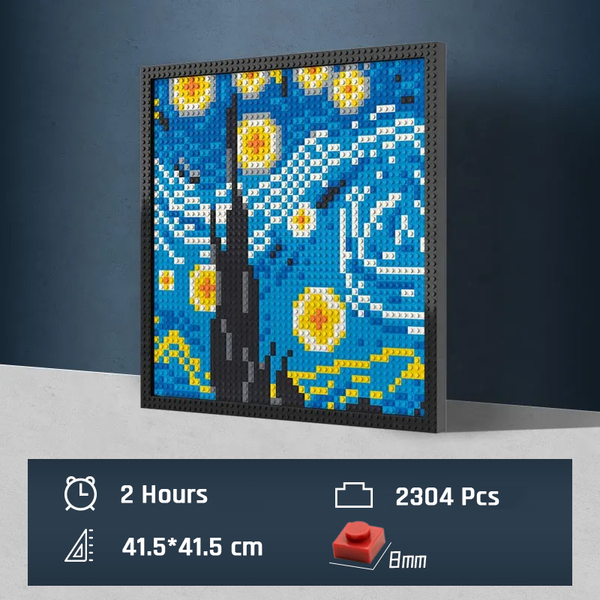 Pixel Art - The Starry Night - My Freepixel