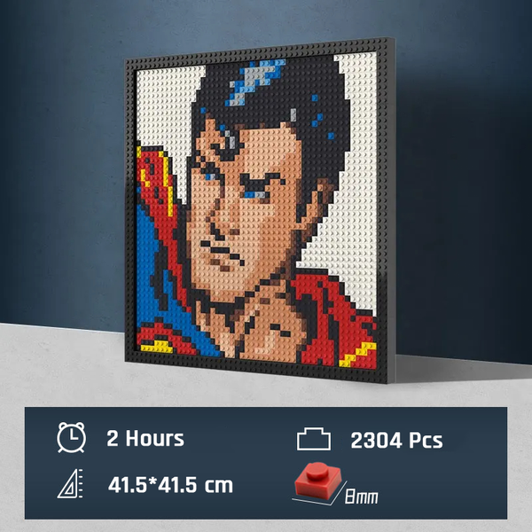 Pixel Art - DC Superman - My Freepixel