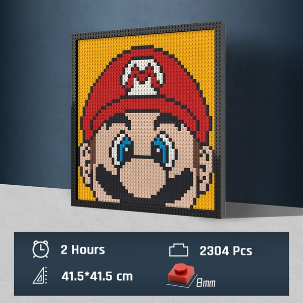 Pixel Art - The Super Mario (Yellow) - My Freepixel