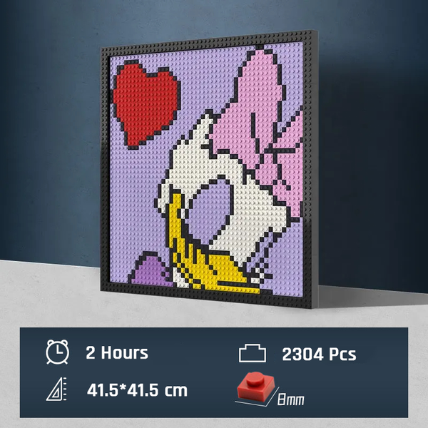 Pixel Art - Disney Daisy Duck - My Freepixel