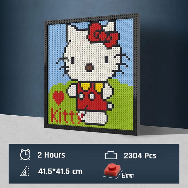 Pixel Art - Hello, Kitty - My Freepixel