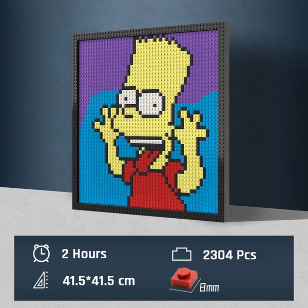 Pixel Art - The Simpsons Bart - My Freepixel