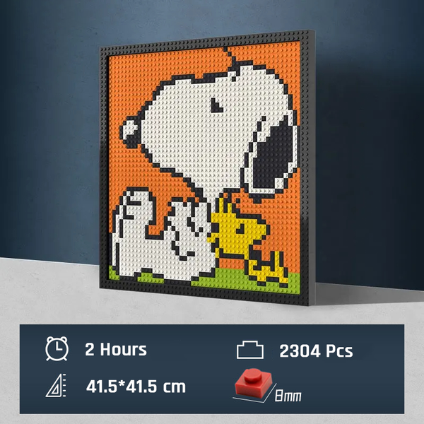 Pixel Art - Snoopy Dog - My Freepixel