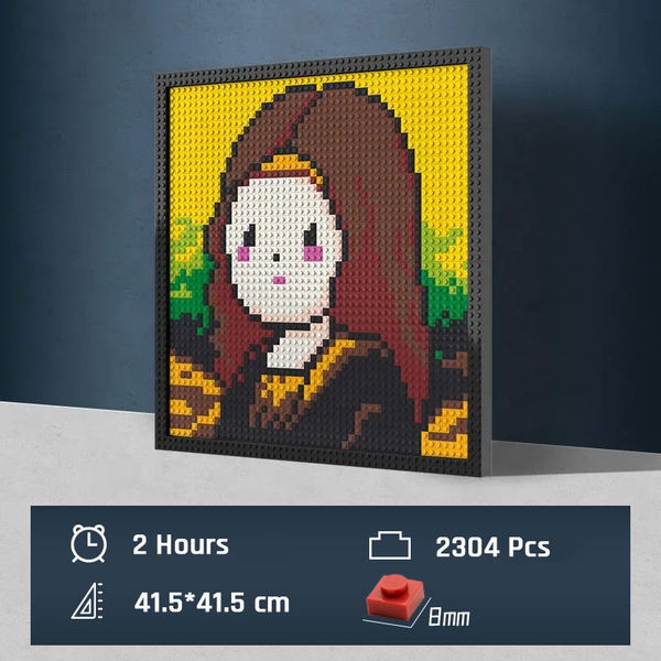 Pixel Art - The Chibi Mona Lisa - My Freepixel