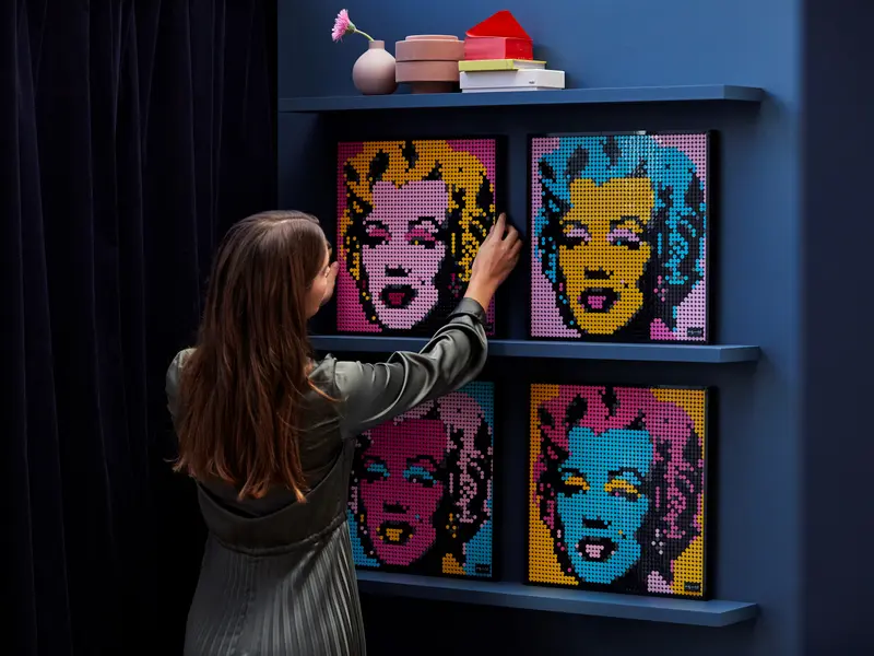 Pixel Art - Andy Warhol's Marilyn Monroe - My Freepixel