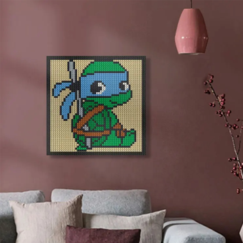 Pixel Art - Ninja Turtles Leonardo - My Freepixel