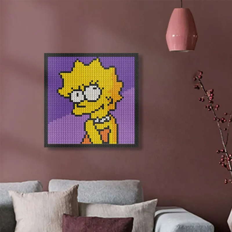 Pixel Art - The Simpsons Lisa - My Freepixel