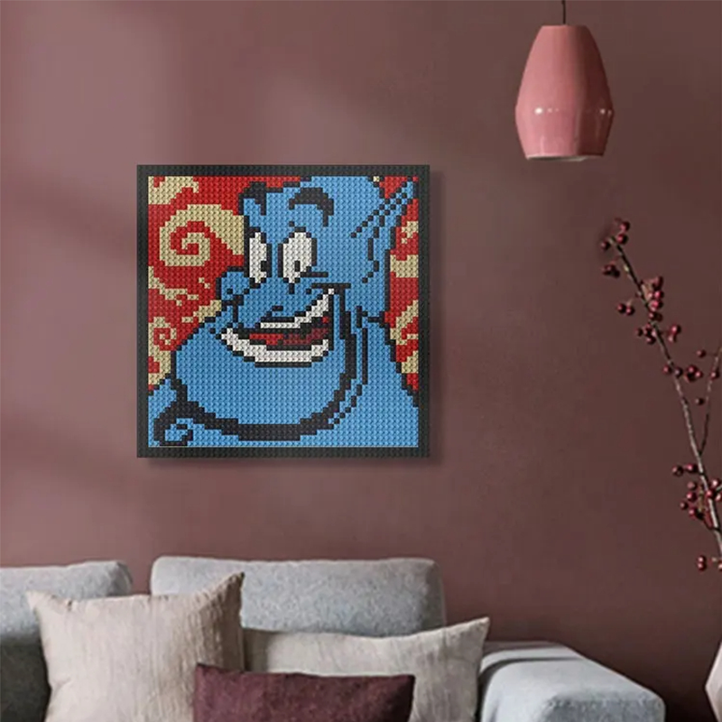 Pixel Art - The Aladdin Genie - My Freepixel