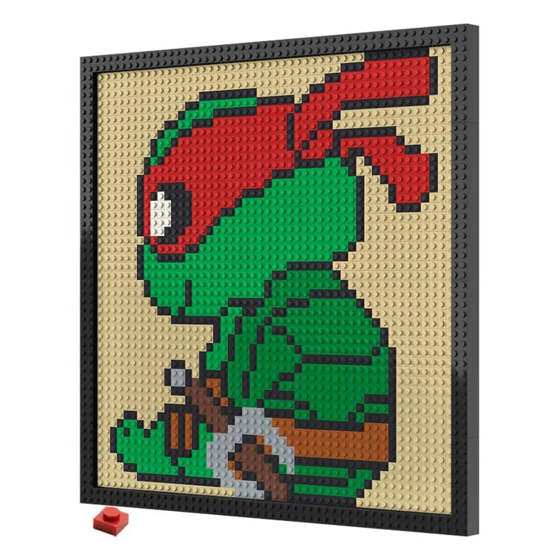 Pixel Art - Ninja Turtles Michel Raphael - My Freepixel